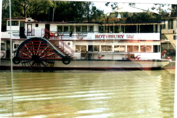 The paddleboat Rothbury on the Murray River