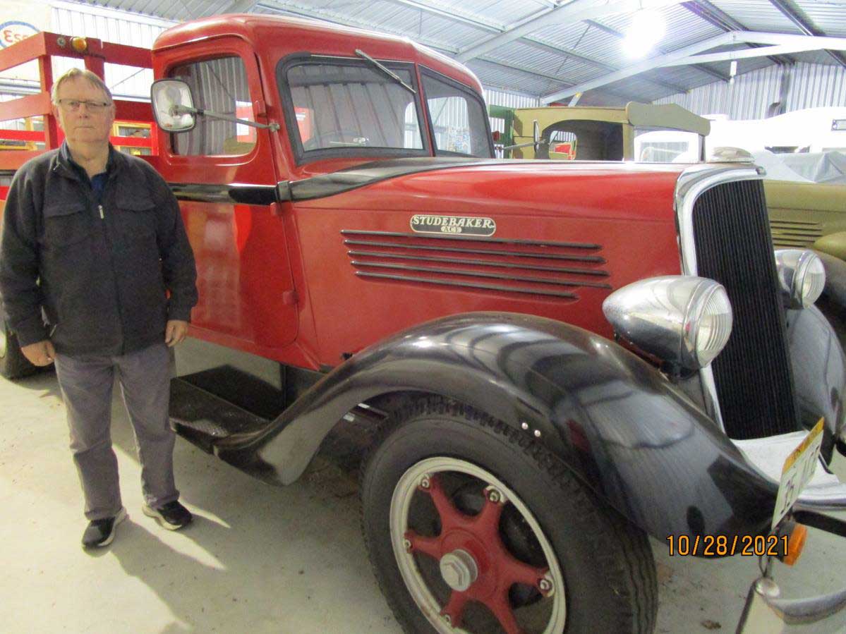 1935 Studebaker ACE (a second, unrestored original one is also housed in his barn)