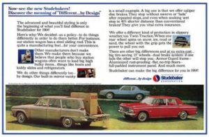 Now - see the new Studebakers! Discover the meaning of Different... by design - ad furnished by Mark Warmann